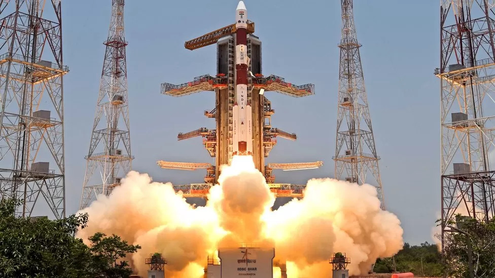 Aditya-L1-Mission- India's-first-solar -mission-lifted-off-on- PSLV-C57-from-the- launch-pad-of-Satish- Dhawan-Space-Center-in-Sriharikota- September-2- 2023.