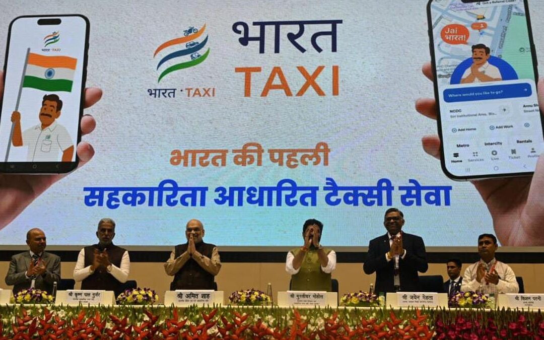 Bharat Taxi: India’s first cooperative-run taxi booking service.